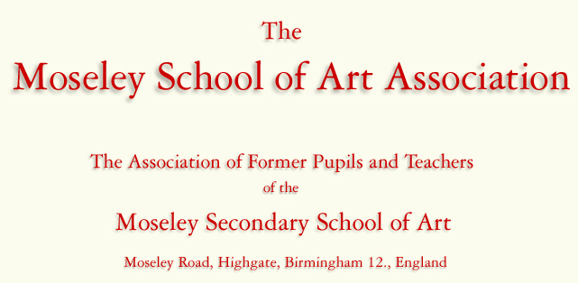 Moseley School of Art Association - Moseley Secondary School of Art, Moseley Rd. Birmingham Index logo